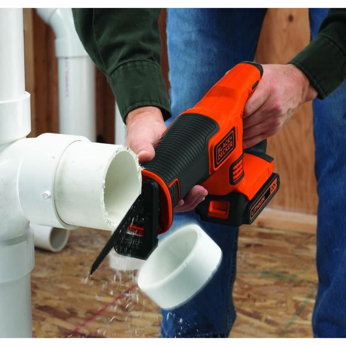 Frem- og tilbagegående sav Black & Decker BDCR18-QW 18 V 15 cm